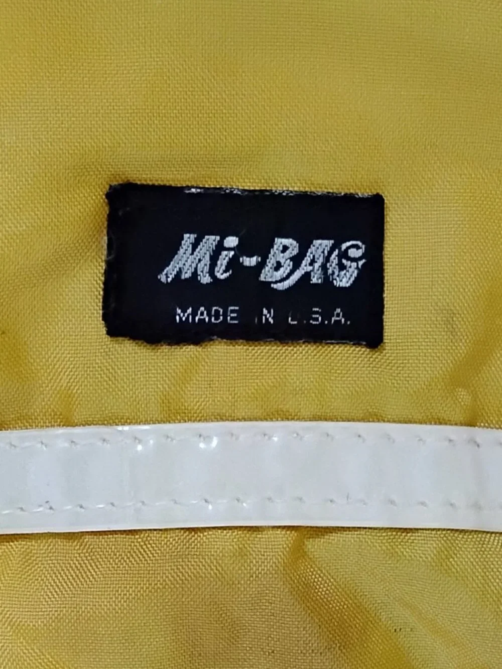 Vintage Mi-Bag Nylon Backpack Yellow USA